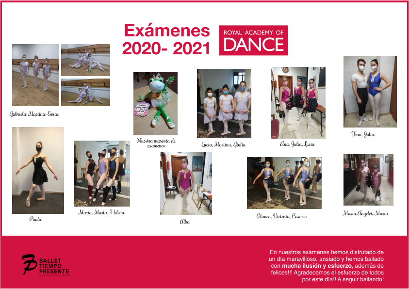 Exámenes Royal Academy of Dance 2020-2021